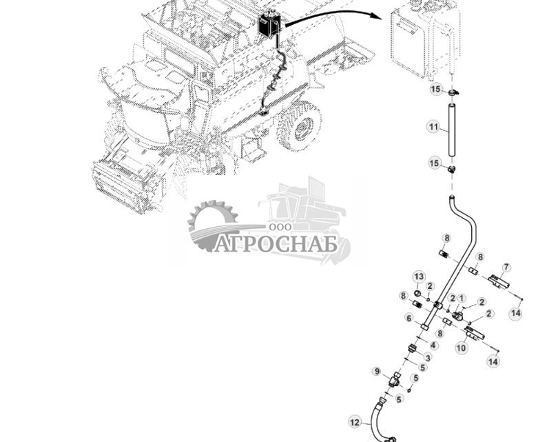 Гидравлические возвратные трубопроводы, 4WD, с соломоразбрасывателем - ST831639 128.jpg